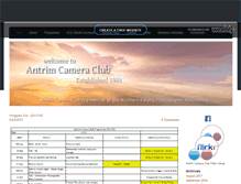 Tablet Screenshot of antrimcameraclub.org.uk